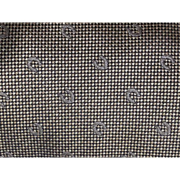 LONGCHAMP Paris Gray Silver 100% Silk Vtg Made In Italy Mens Tie HORSESHOE Rare - Picture 2 of 4